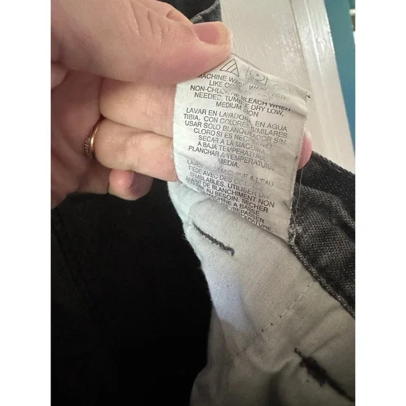 Vintage Wrangler Black Rivet Cargo Jeans Size 38x30 - Picture 8 of 8